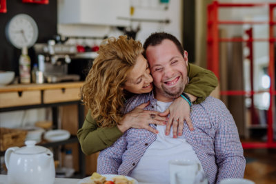 Man and Woman smiling